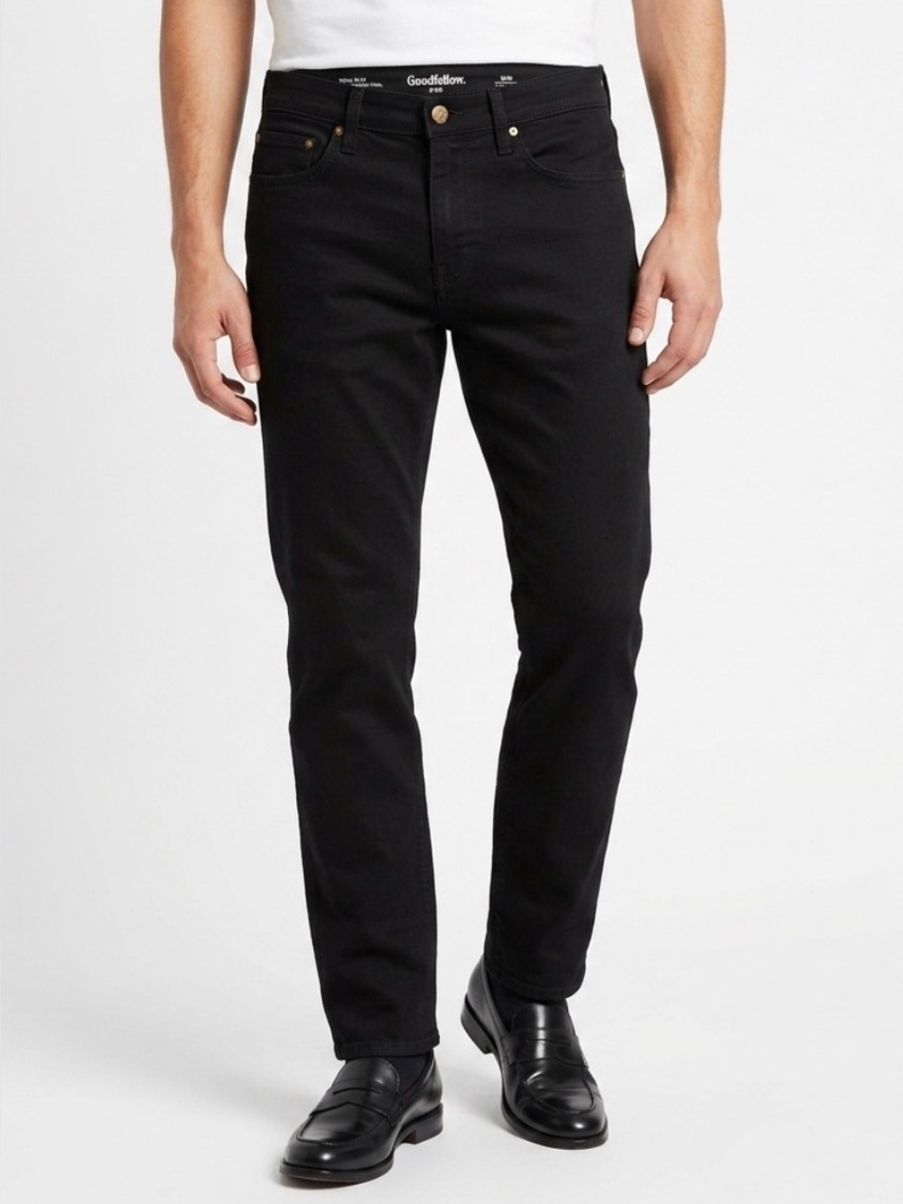 Goodfellow & Co Men's Slim Straight Total Flex Black Jeans 30Wx32L